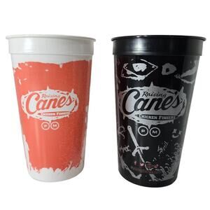 NEW Raising Cane's Post Malone Limited Edition Collector Cups Plastic Tumblers
